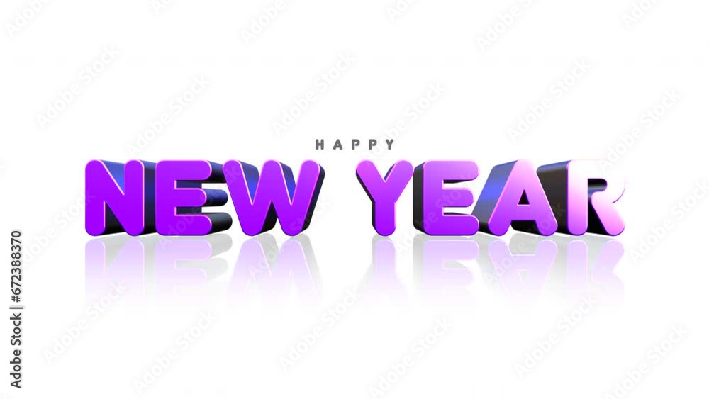 Unveil festive joy with Cartoon Happy New Year text on vibrant white gradient. Perfect for business promos and seasonal campaigns, motion abstract background blends winter style and holiday fun Unveil festive joy with Cartoon Happy New Year text on vibrant white gradient. Perfect for business promos and seasonal campaigns, motion abstract background blends winter style and holiday fun