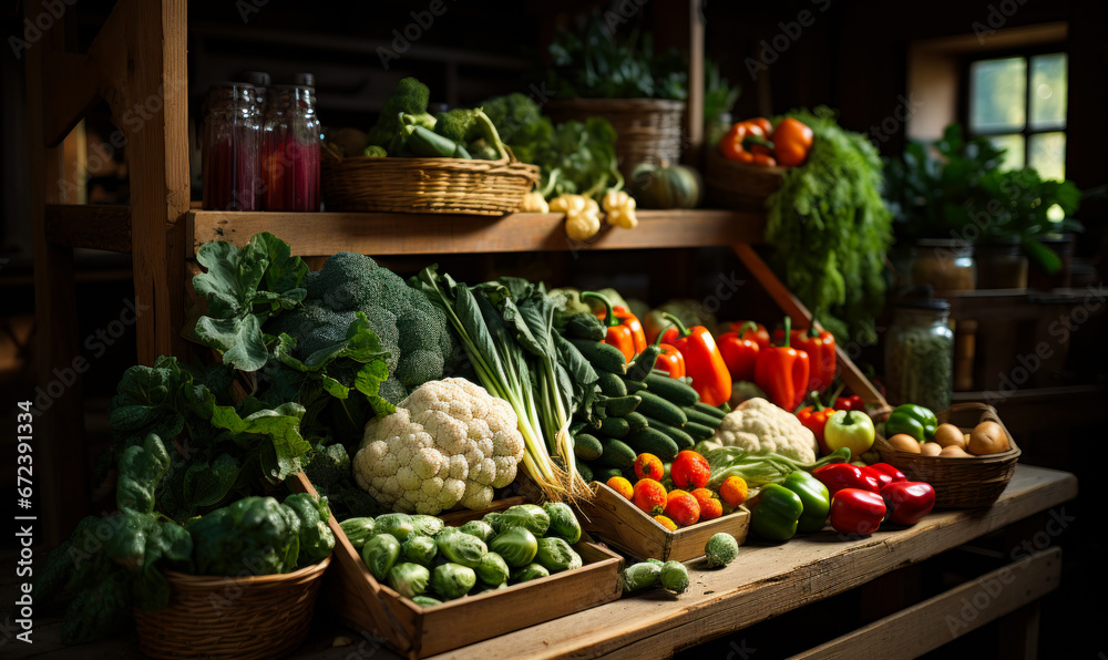 A Colorful Harvest of Fresh Vegetables