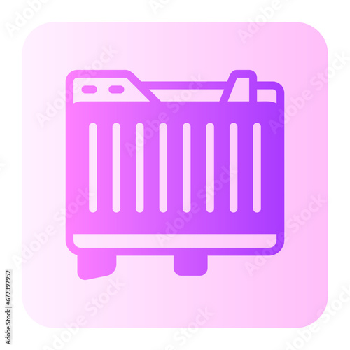 car radiator gradient icon
