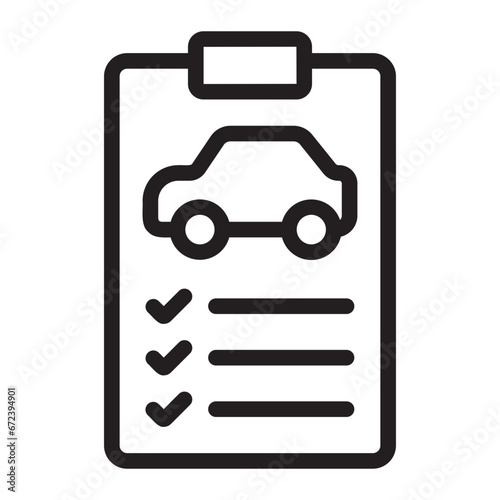 car inspection line icon