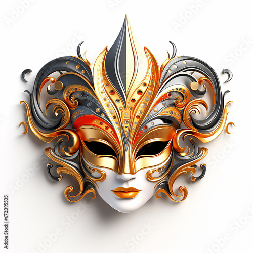 mask for carnaval on white background © Valentin