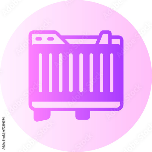 car radiator gradient icon