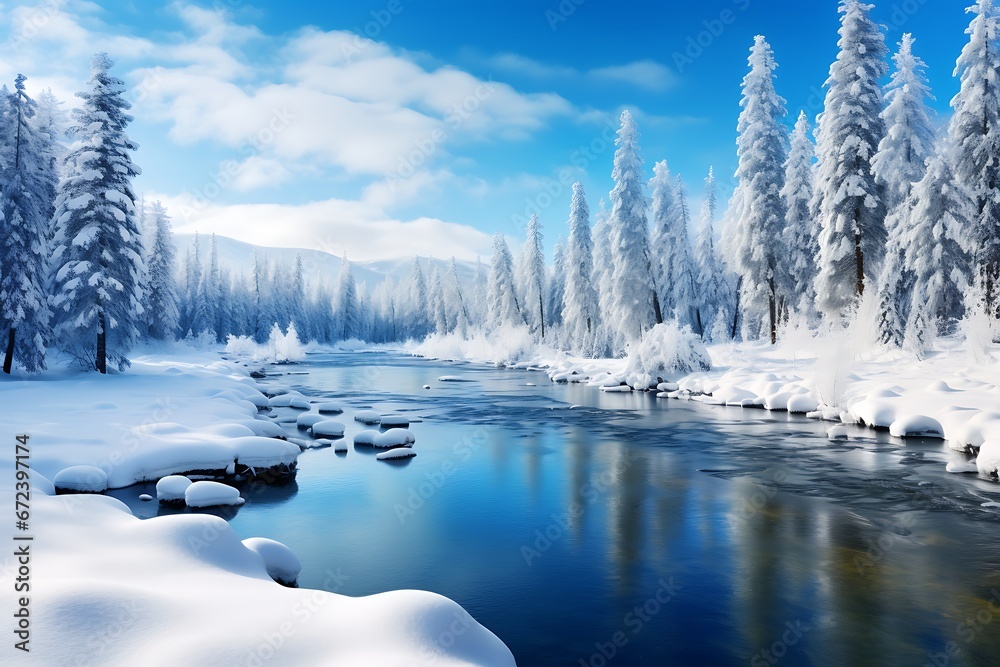 Winter Solitude: A Majestic Landscape