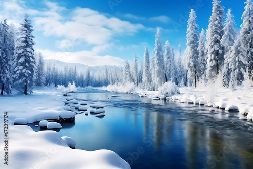 Winter Solitude: A Majestic Landscape