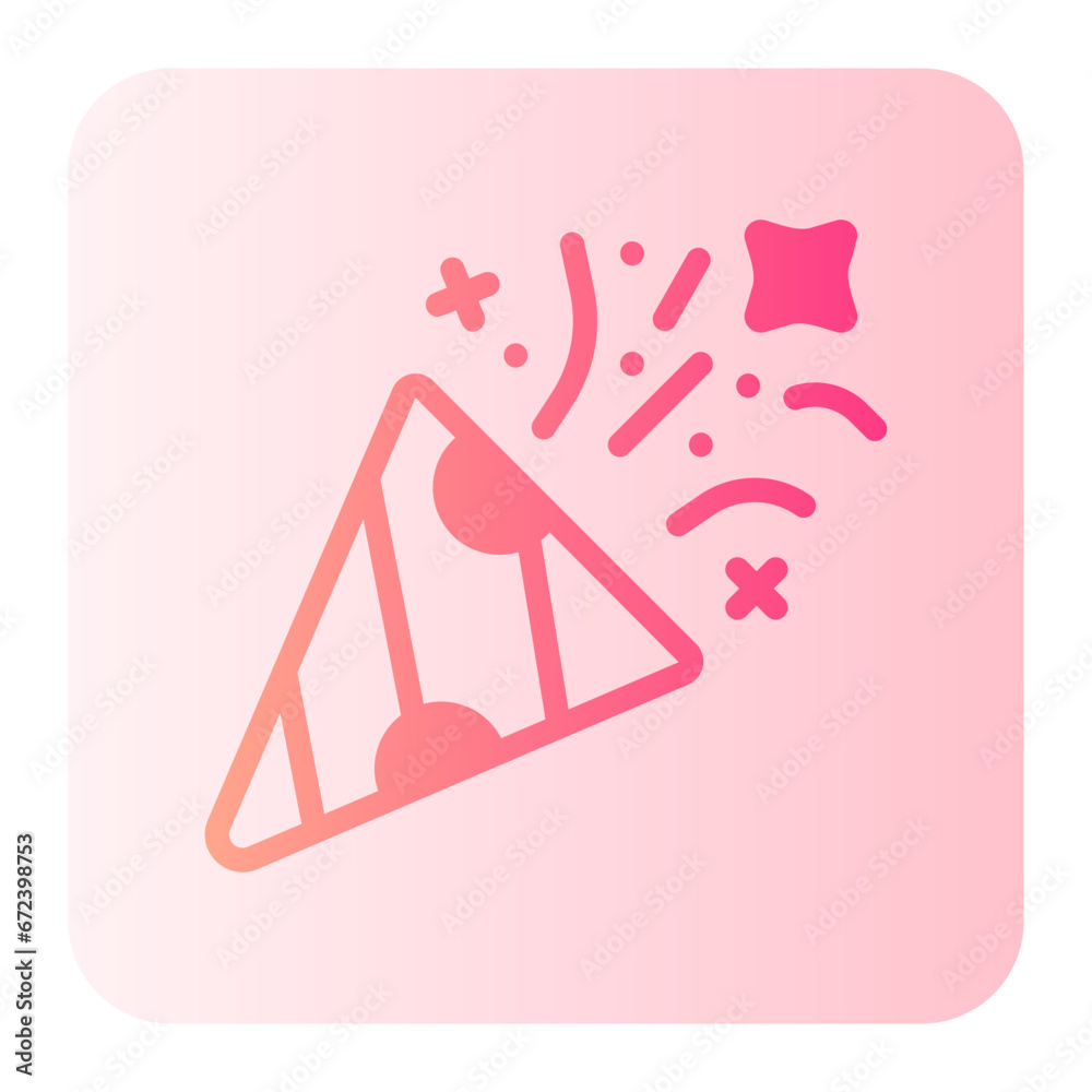 Fototapeta premium confetti gradient icon