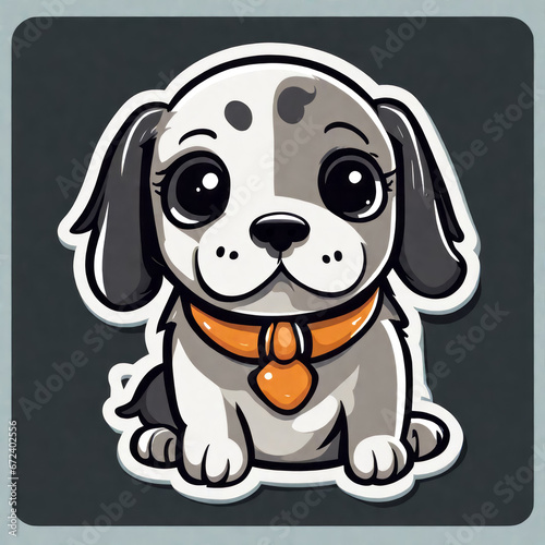 funny sticker Hund  generated image