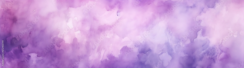 Royal Hues: Abstract Purple Watercolor Paper Texture for Web Banners
