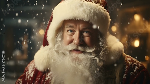 Close up do rosto do Papai Noel © Alexandre