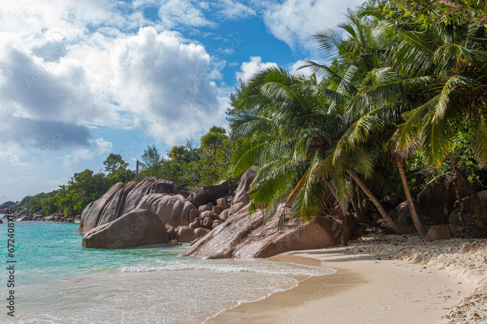 Obraz premium Seychelles - Anse Lazio beach