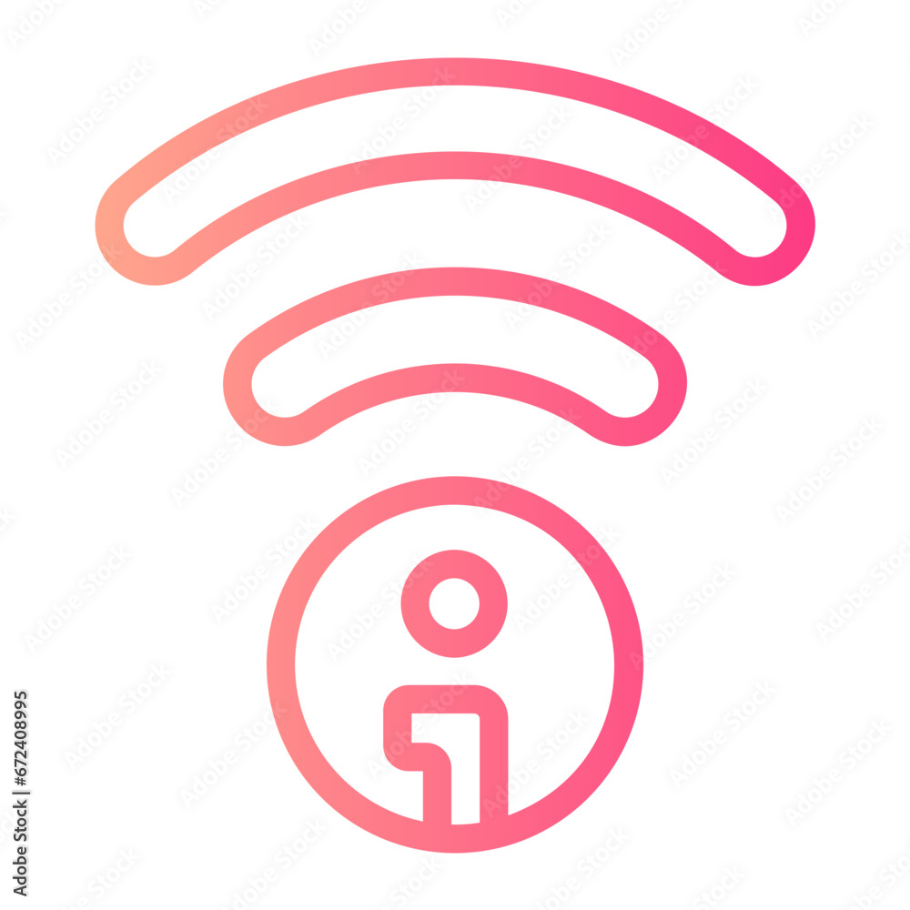 wifi gradient icon