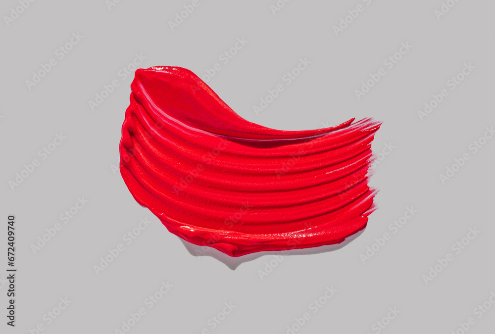 Scarlet red rose saturated color swatch isolated on gray Scarlet red rose saturated color swatch isolated on gray