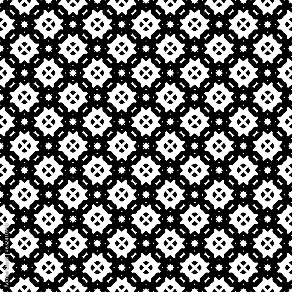 Black seamless abstract pattern. Overlay for background and backdrop. Ornamental design. PNG graphic illustration with transparent background.