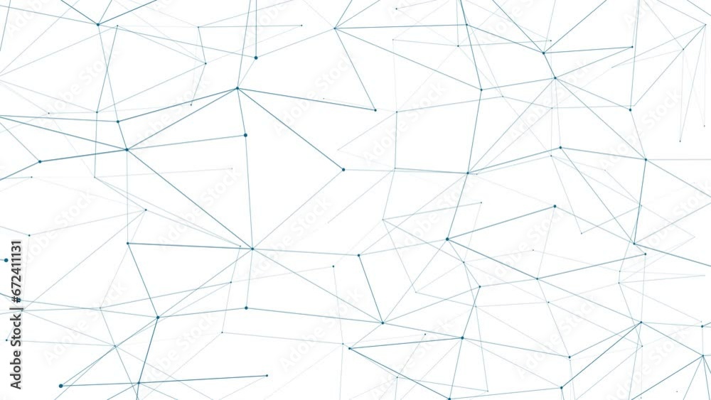 Communication in motion abstract lines creating connective network on white background. Science background the transformation of abstract lines creating dynamic layout on white backdrop