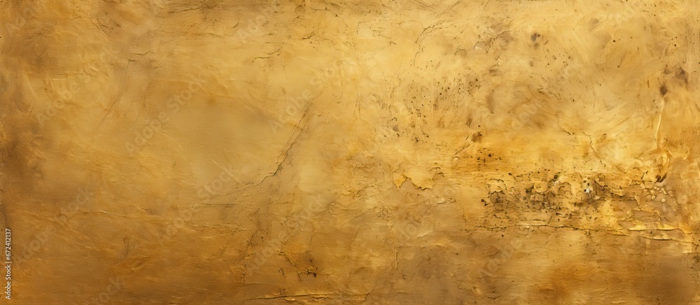 Background of a texture with an aged and gold colored cement wall