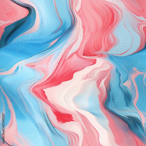 Pink and pastel blue swirls. Seamless pattern. Sofr colors. Perfect for backdrops, tranquil wallpapers, or textile prints photo