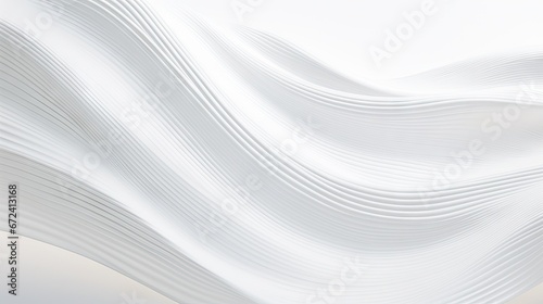 a white background with wavy lines in the shape of a wave on the left and right side of the image on the right side. generative ai