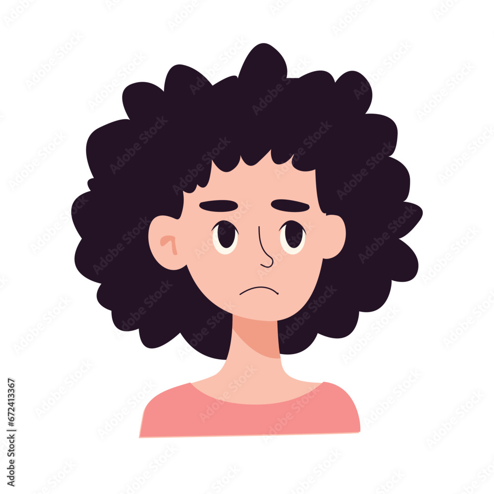woman show different emotions: angry, sad and love. Millennial girl demonstrates various moods, facial expressions. Female feel mad, unhappy or loving. Flat vector illustration woman show different emotions: angry, sad and love. Millennial girl demonstrates various moods, facial expressions. Female feel mad, unhappy or loving. Flat vector illustration
