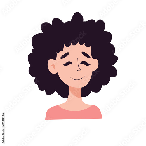 woman show different emotions: angry, sad and love. Millennial girl demonstrates various moods, facial expressions. Female feel mad, unhappy or loving. Flat vector illustration