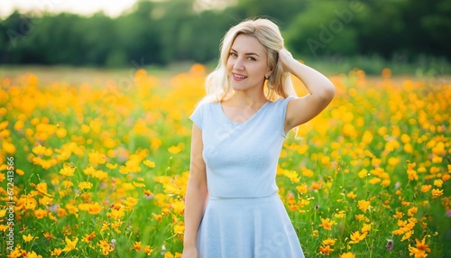 girl in a field of sunflowers