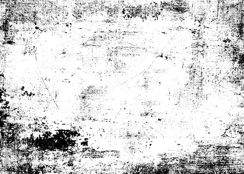 Rustic grunge vector texture with grain and stains. Abstract noise background. Weathered surface. Dirty and damaged. Detailed rough backdrop. Vector graphic illustration with transparent white. EPS10.