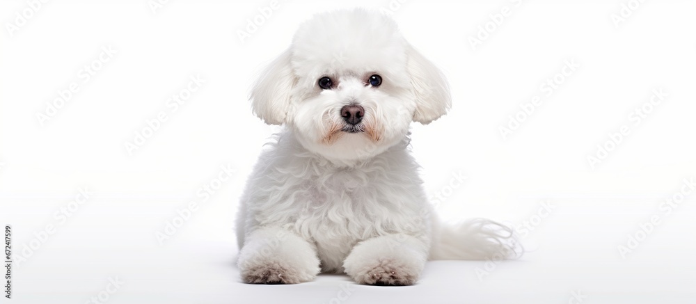 Obraz premium Bichon breed dog isolated on white background