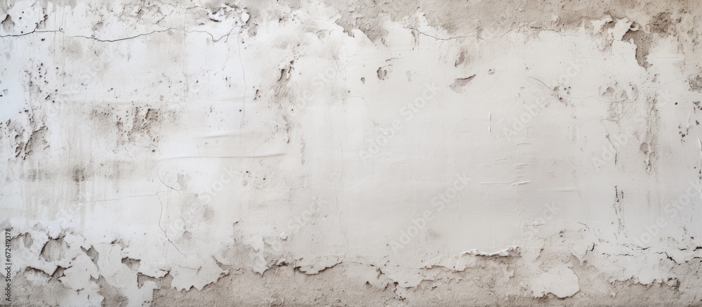 Design of a backdrop with a texture resembling dirty white cement