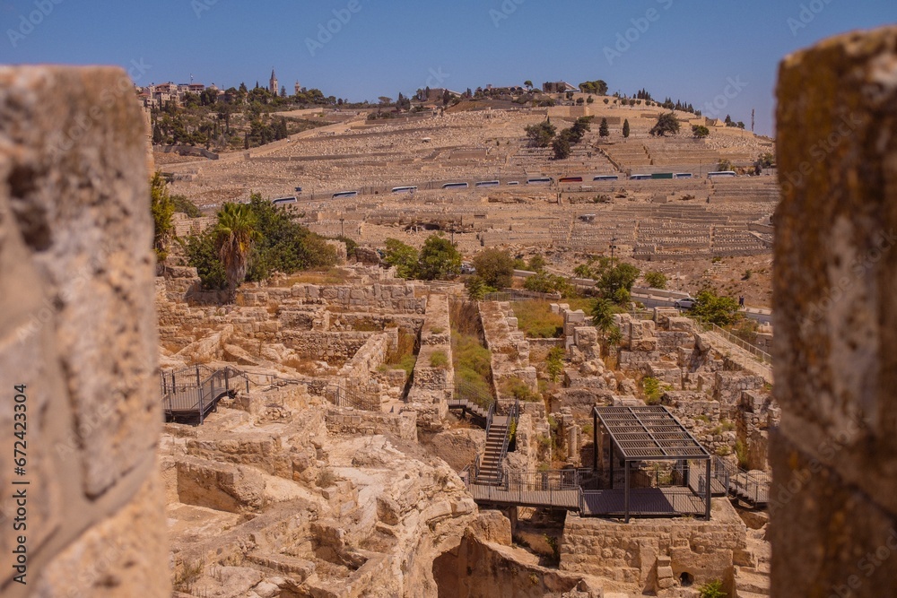 Mount of Olives Seen From Temple Mount