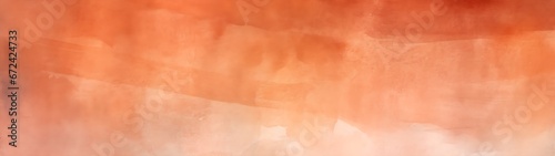 Earthy Elegance: Abstract Terracotta Watercolor Paper Texture for Web Banner Panorama