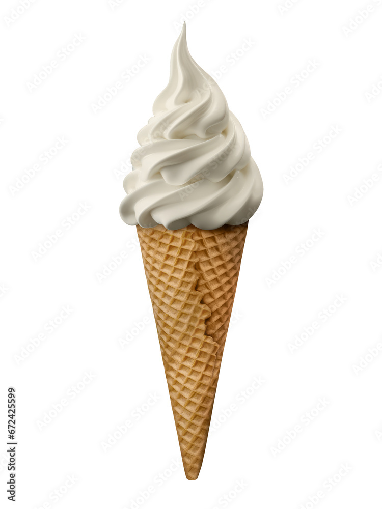 a image of a ice cream cone mockup isolated on a white background a image of a ice cream cone mockup isolated on a white background