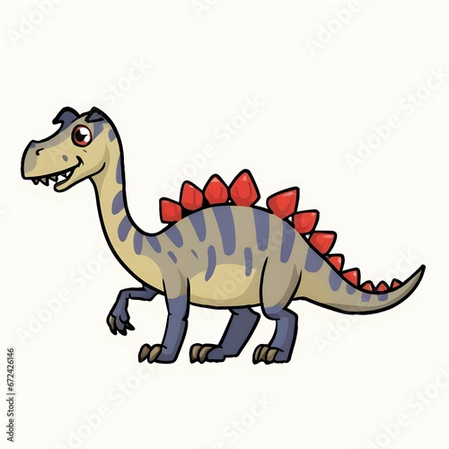 tyrannosaurus dinosaur vector illustration © Nawin