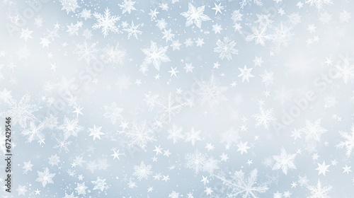  a blue and white background with white snowflakes on it's sides and snow flakes all over the place.  generative ai © Anna