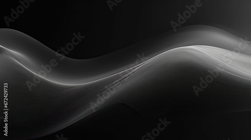 minimalist flow energy background darkness wavy - by generative ai