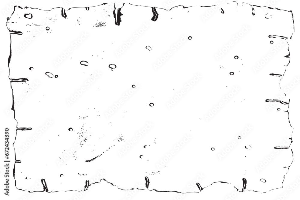 Black and white grunge ancient parchment paper texture. Old textured paper flat overlay. Old dusty witch book empty page. Paper for calligraphy memoir records and book making. Medieval manuscripts. - obrazy, fototapety, plakaty 