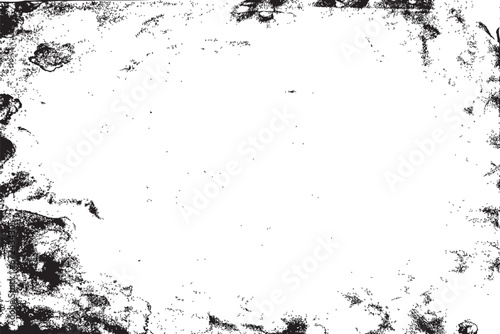 Old dirty witch’s book empty page overlay. Bewitched dusty grimoire weathered page background. Vector.