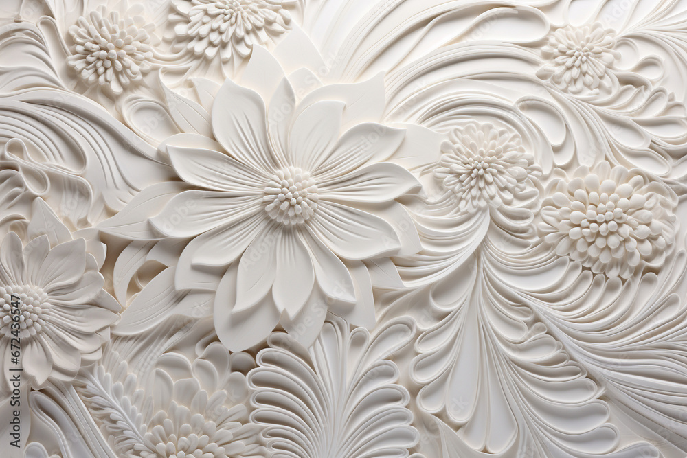 Exquisite porcelain ceramic texture with fine details