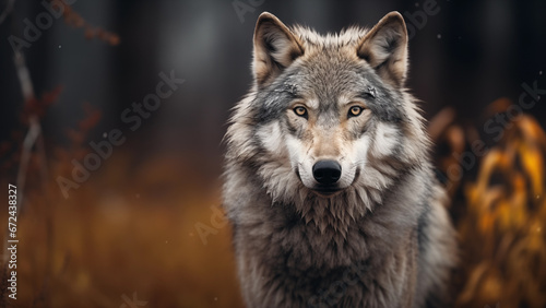 Photographer photo of a gray wolf in the wild