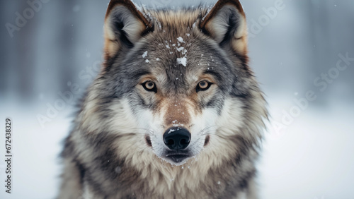 Photographer photo of a gray wolf in the wild © DY