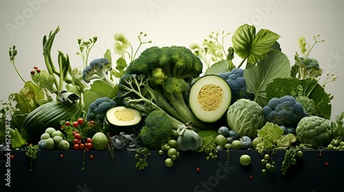 Colorful fresh veggies on rustic white background