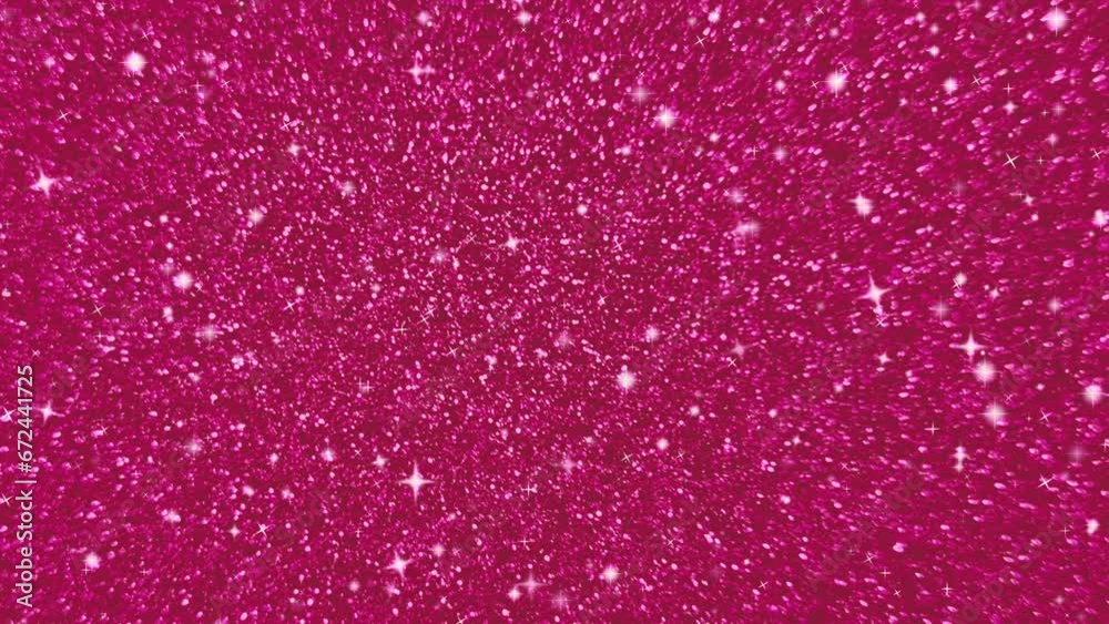 Looping animation of a shiny hot pink glitter background