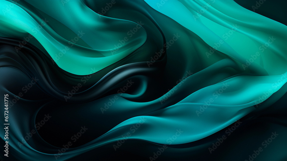 Obraz premium abstract dark green blue background concept 