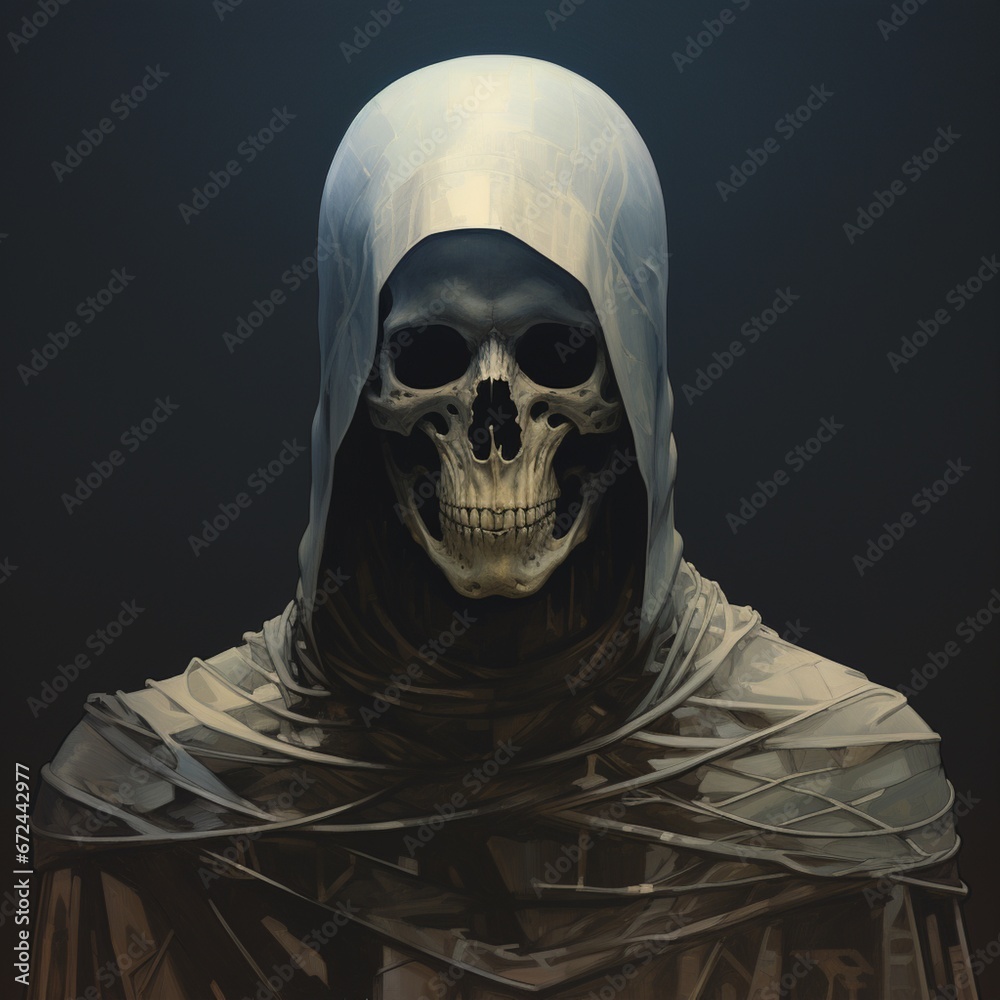 Black white ghost human figure against photography image AI generated art Black white ghost human figure against photography image AI generated art