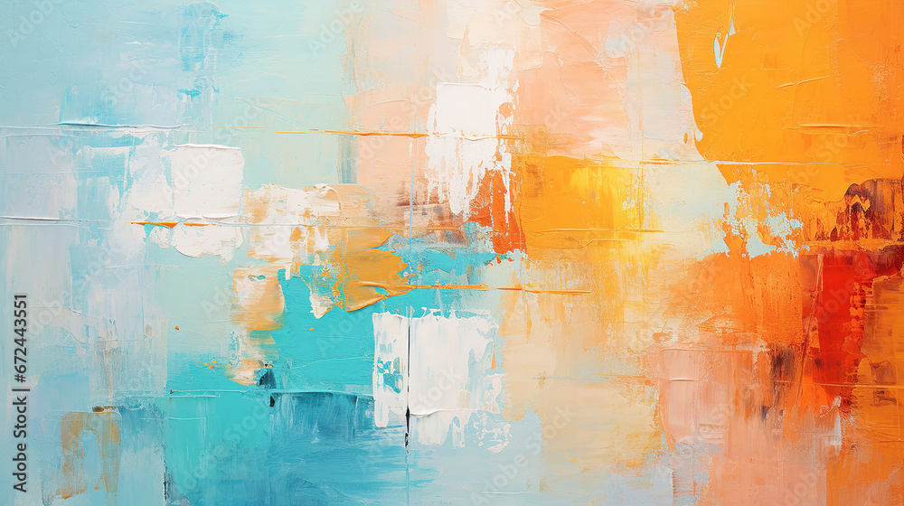  texture astratta ruvida colorata tono su tono di pittura artistica multicolore, con pennellata a olio, vernice a spatola su tela, colori pastello con pennellate casuali