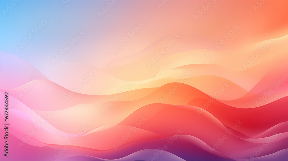Fototapeta premium abstract orange blue red background with wave patterns