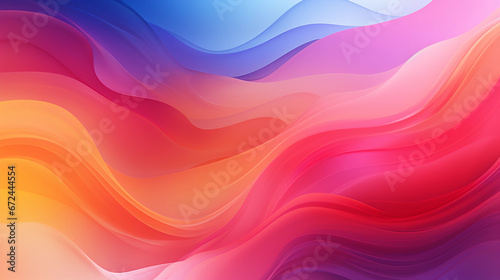 abstract orange blue red background with wave patterns © Milan