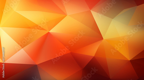 Abstract orange background with geometric pattern