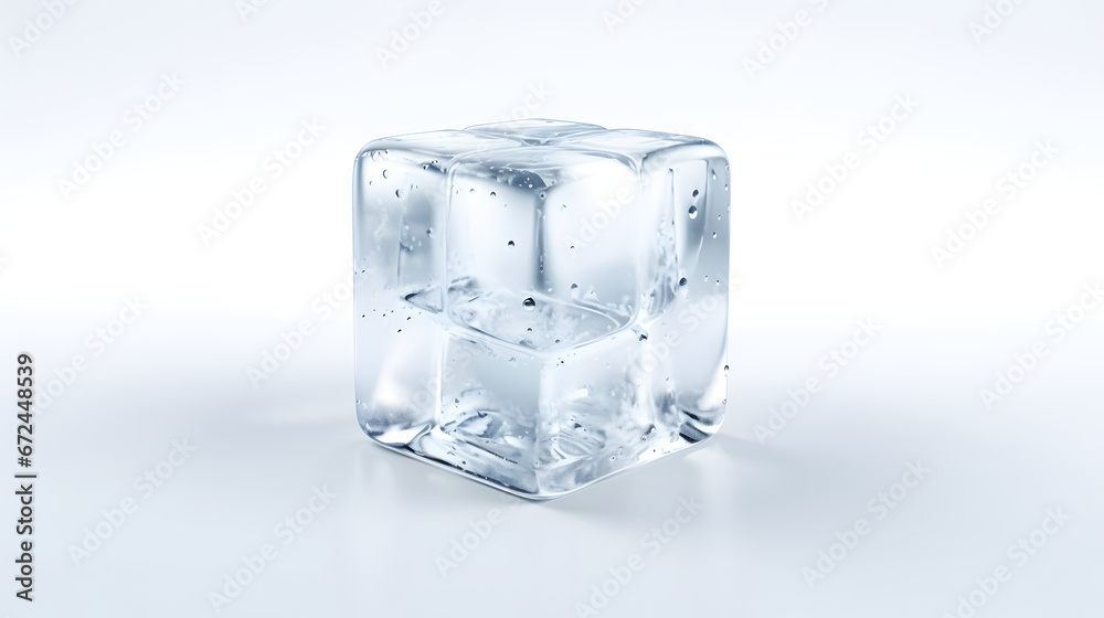 ice cubes isolated on white background ice cubes isolated on white background