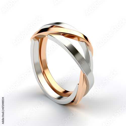 ring on white background 