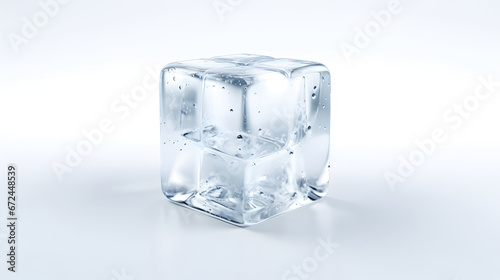 ice cubes isolated on white background © Dumitru
