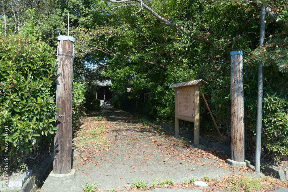太子道 法楽寺入口 奈良県磯城郡三宅町 太子道 法楽寺入口 奈良県磯城郡三宅町
