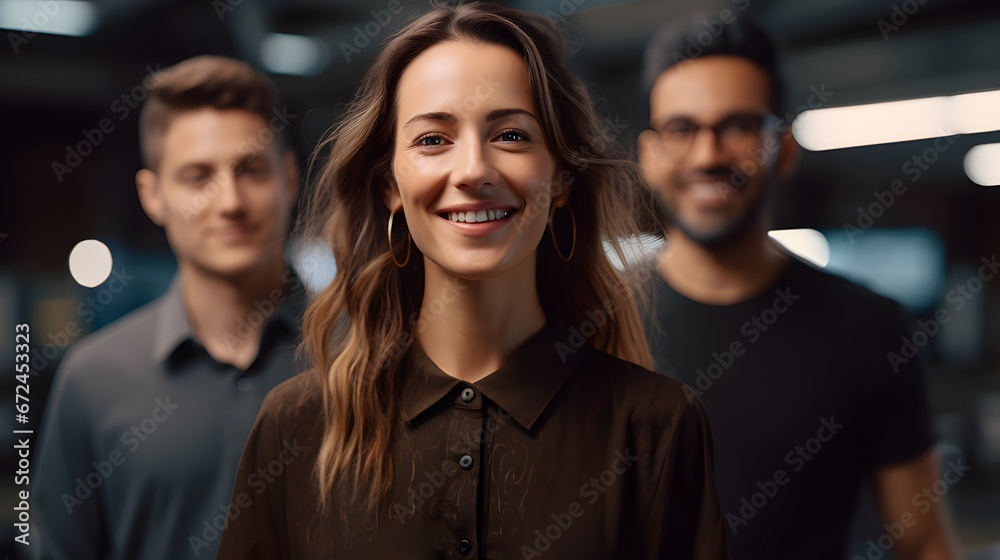 Fototapeta premium Automation specialists integrating AI technology